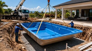 Fiberglass and Prefabricated Pool Installation in Ostional